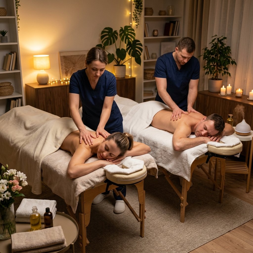 Couple massage therapy